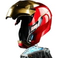 thumbnail image 2 of Guvpev Iron Helmet - Wearable Super Hero Movie Prop Replica With Sounds & LED Eyes - Touch & RC - Collectible Superhero MK 50 1:1 Model Helmet - Perfect for Collectible & Display, 2 of 6
