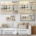 thumbnail image 4 of Designart "Minimalistic Watercolor Horizon Featuring A Pier II" Coastal Pier Canvas Wall Art, 4 of 7