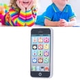 thumbnail image 4 of Mobile Phone Toy, Cell Phone Play Toy English Light Music Educational Simple Interface  For Home Play For Children Black, 4 of 8