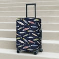 thumbnail image 4 of Cauagu Sardine Print Travel Luggage Cover,Travel Dust-proof Suitcase Cover Softside Suitcase Protector for 18-32inch,Not Included Suitcase, 4 of 8