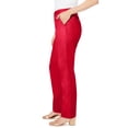 thumbnail image 3 of Jessica London Women's Plus Size Casual Stretch Straight Leg Chino Pants, 3 of 4