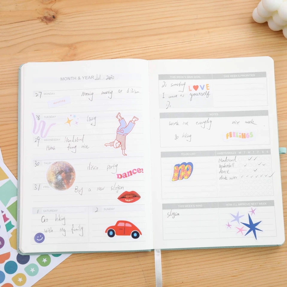 Undated Academic Weekly & Monthly Planner For 2021,2022,5.6"X8.2",52 Weeks & ...