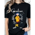 thumbnail image 1 of Graphic Print T-Shirt, Short Sleeve Crew Neck Casual Top for Summer & Spring, Women'S Clothing, 1 of 6