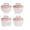 pink, variant on ajkijo 4pcs Egg Poacher Cups, Non-Stick, Easy-to-Use, Cute Shapes for Poached, Hard Boiled, Scrambled Eggs, Breakfast Cooking Utensil with Brush, Dishwasher Safe pink