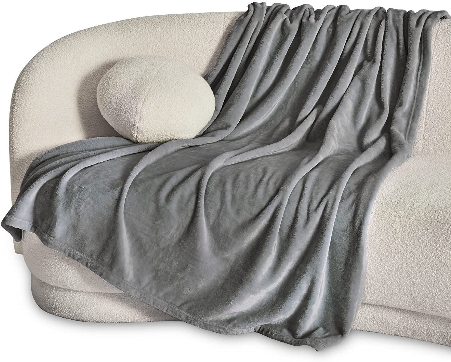 Bedsure Fleece Throw Blanket for Couch Grey - Lightweight Plush Fuzzy Cozy  Soft Blankets and Throws for Sofa, 50x60 inches - Walmart.com