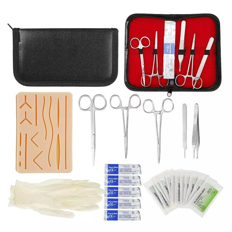Complete Suture Kit | Suture Assisting Device | Including Large Silicone  Pad, Suture Threads, Tool Kit and Knot Board | Latest Generation Model