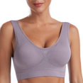 thumbnail image 1 of brillar Mujer Antigolpes Sujetador deportivo Sujeción ligera Tallas Grandes Bralette Almohadilla extraíble Nailon Licra Yoga Fitness Gimnasio Entrenamiento 10 Colores Transpirable Ligero S, 1 of 5