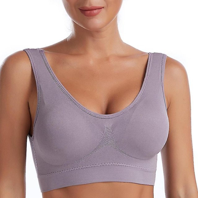 brillar Mujer Antigolpes Sujetador deportivo Sujeción ligera Tallas Grandes Bralette Almohadilla extraíble Nailon Licra Yoga Fitness Gimnasio Entrenamiento 10 Colores Transpirable Ligero S