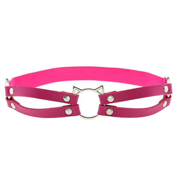 Fiudx Liguero de Cuero, Accesorio de Moda y Sexy para Las Piernas, con Un Elegante Diseño de Clip para Realzar El Estilo, Perfecto para Conjuntos de Lencería, Fiestas En Discotecas y para Los Amantes
