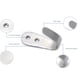 thumbnail image 5 of Gancho montado en la puerta de acero inoxidable con tornillos colgadores Wdftyju de pared para armario ropa sombrero bolsa organizador herramientas de almacenamiento de cocina para, 5 of 8