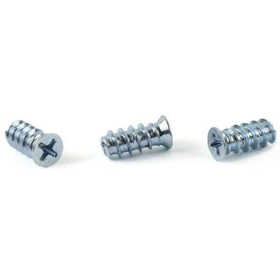 M6.3 x 10 mm European Drawer Slide Wood Screws / Phillips / Flat Head / Steel / Zinc - 9000 Piece Carton