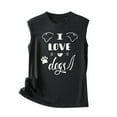 thumbnail image 5 of Tops casuales sexys de verano sin mangas para mujer Tops de chaleco sin mangas con estampado de cuello redondo regular Fridja  gh4912, 5 of 5