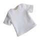 thumbnail image 5 of Camiseta masculina en miniatura a escala 1:6, ropa informal y pequeña para hombre de 12 pulgadas Blanco, 5 of 9