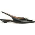 thumbnail image 2 of Sam Edelman Women's Aggie Pointed Toe Slingback Flat Black Leather 7.5M, 2 of 6