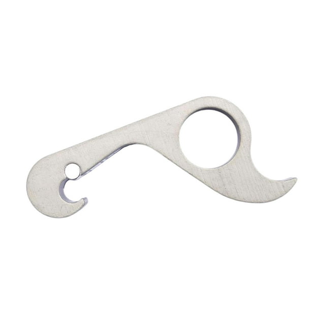 Abridor de botellas, accesorio decorativo manual, versátil, para tapa de tarro. Plata
