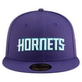 thumbnail image 2 of Men's New Era  Purple Charlotte Hornets Statement Edition Jersey Hook 59Fifty Fitted Hat, 2 of 5