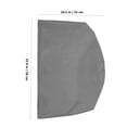 thumbnail image 6 of RENACLIPY Outdoor Round Table Cover Grey for Cooler Bars Coffee Tables with Waterproof Weather Resistance, 6 of 6