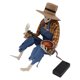 thumbnail image 5 of Estatua de Calavera de Vaquero de Halloween Simulación Luminosa de Globo Ocular Esqueleto de Vaquero de Halloween Guitarrista Decoración de Escritorio para Regalo ANGGREK  Otros, 5 of 8