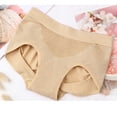 thumbnail image 2 of PNTUTB Women's Antibacterial Underwear Womb-Warming High-Waisted Panties Tummy-Tucking Butt-Lifting High-Stretch Comfortable Solid-Color Briefs, 2 of 6