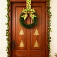 thumbnail image 5 of Yucurem 5.1 Inch Mini Christmas Cabinet Wreath, 6PCS Small Christmas Kitchen Wreaths with Bow Ribbon for Xmas Window Door Chair Fireplace Table Centerpiece Indoor Outdoor Decor, 5 of 6