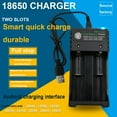 thumbnail image 2 of Cargador de baterías recargables 16340 10440 Batería 18650 para universal 18350 18650 Cargador 18650, 2 of 8