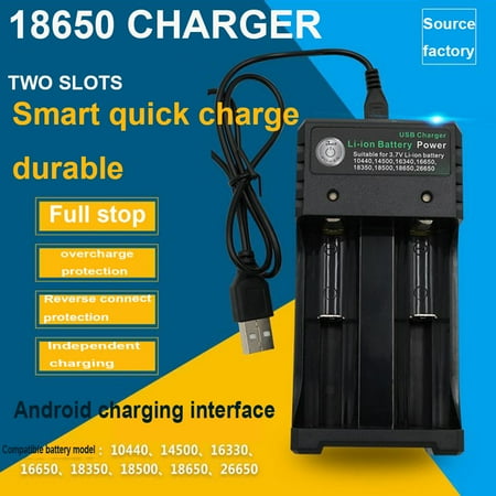 iMESTOU Deals Clearance Universal Battery Charger for Rechargeable Batteries 10440 18350 18650 16340