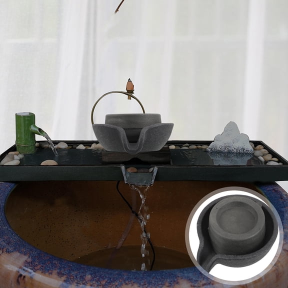 FOMIYES Indoor Grey Water Fountain with Rotating Mill for Relaxing Atmosphere