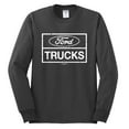 thumbnail image 2 of Wild Bobby, Ford Trucks White Sign, Cars and Trucks, Men Long Sleeve Shirt, Charcoal, X-Large, 2 of 4