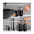 thumbnail image 3 of Juego De Accesorios De Baño 5 Pzs Dispensador Organizador NEGRO, 3 of 5