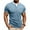 #168-Light Blue, variant on YaoYar Mens Fashion Solid Color Short Sleeved Fake Two Piece Design Casual Tee Double-layer Round Neck Pullover Pocket Casual Top