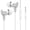 White, variant on ruhuadgb Wired Earphone Macaroon In-ear Stereo Surround with Microphone 3.5mm Bass Heavy Wire Phone Headset Phone Supply