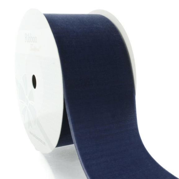 HBC 2" Velvet Ribbon 370 Navy - 25 Yards