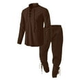 thumbnail image 5 of RMGVDSD 4 Pcs Halloween Mens Outfits Set Classic Lace Up Shirt Long Sleeve Shirts Pants Accessories Set Stylish Mens Outfits Set, 5 of 6