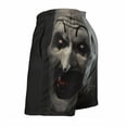 thumbnail image 4 of Terrifier Men's Swim Trunks Board Shorts Drawstring Elastic Waist Quick Dry Swimsuits Beach Shorts with Pockets L, 4 of 8