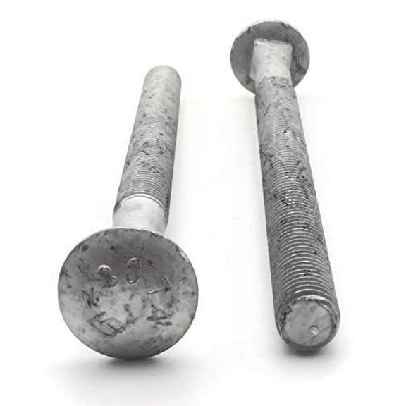 Carriage Bolt Hot Dipped Galvanized - 3/8"-16 x 8 PT - Qty-25
