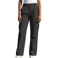 thumbnail image 2 of Mifsaly High Waisted Cargo Pants Women Lightweight Straight Leg Hiking Pant with Multi Pockets Lightweight Casual Relaxed Fit Outdoor Outfits Gray,M, 2 of 7