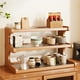 thumbnail image 4 of Hogar y cocina, estante de madera de 3 niveles para tazas, expositor de tazas, organizador de tazas, estante para estaciones de café, estante para gabinete de cocina, estante de almacenamiento de made, 4 of 7