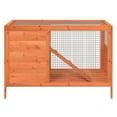 thumbnail image 3 of vidaXL Rabbit Hutch Brown 40.6"x17.3"x27.4" Solid Wood Pine, 3 of 6