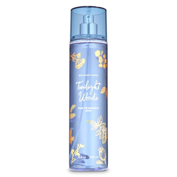 Bath Body Works Twilight Woods 8.0 oz Bruma de fragancia fina (la versión puede variar en rojo/azul)