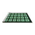 thumbnail image 2 of Ahgly Company Machine Washable Indoor Rectangle Abstract Turquoise Blue Modern Area Rugs, 7' x 10', 2 of 4