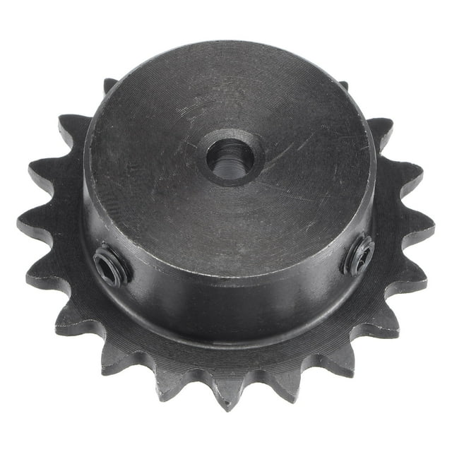 Unique Bargains 20 Dents Pignon 1/4 'pas, 5mm Alésage en Acier au Carbone avec 2 Vis de Réglage