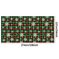 thumbnail image 3 of TUITOONM Print Tablecloth Merry Christmas Rectangle Table Cloth Winter Resistant Rustic Tablecloth for Holiday Party Dining, 3 of 5