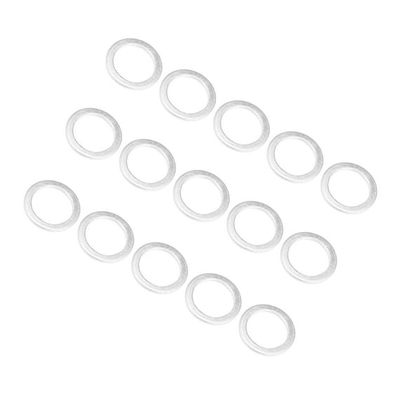 15pcs Engine Oil Crush Washers Drain Plug Gaskets 20x28x1.5mm 0.79''x1.10''x0.06'' for Auto Car