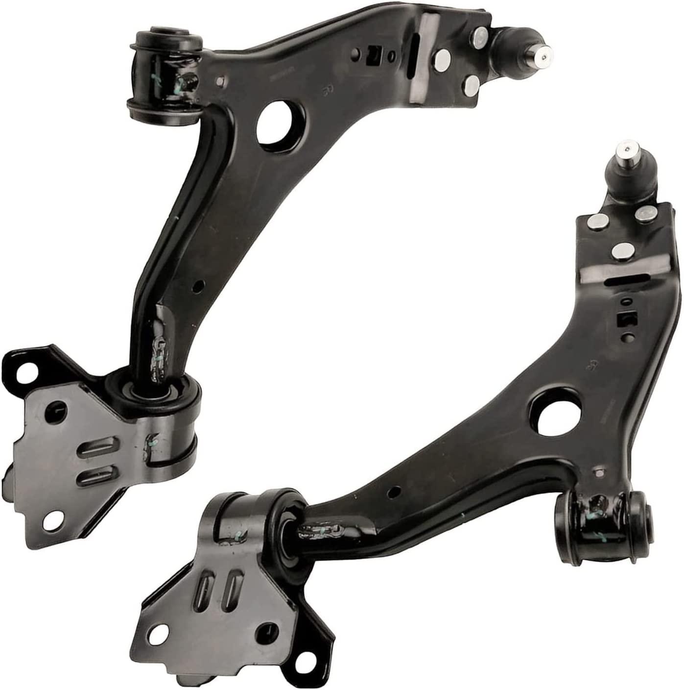 Detroit Axle - Front Lower Control Arms w/Ball Joints Inner Outer Tie Rods Replacement for 2014-2018 Ford Focus Transit Connect - 6pc Set