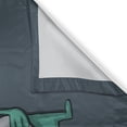 thumbnail image 3 of Ambesonne Cookie Kitchen Curtains, Monster with Sharp Teeth, 55"x45", Slate Blue Sea Green, 3 of 3