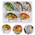 thumbnail image 3 of 6pcs Bionic Bait Micro Object False Bait Mini Rock Lure Simulation Bait Chubby Fake Fish, 3 of 8
