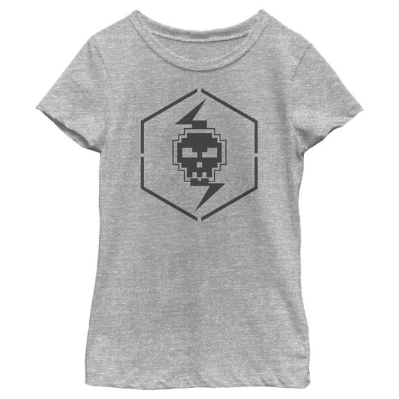 Girl's Star Wars: The Bad Batch Pixel Logo  Graphic Tee Athletic Heather Large