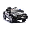 thumbnail image 2 of Xuanlur 12V Power Ride on Toys for Toddlers, Licensed Mercedes-Benz Ride on Cars for Kids, Kid Electric Car, Aged 1-4Y, Black Police Car, 2 of 7