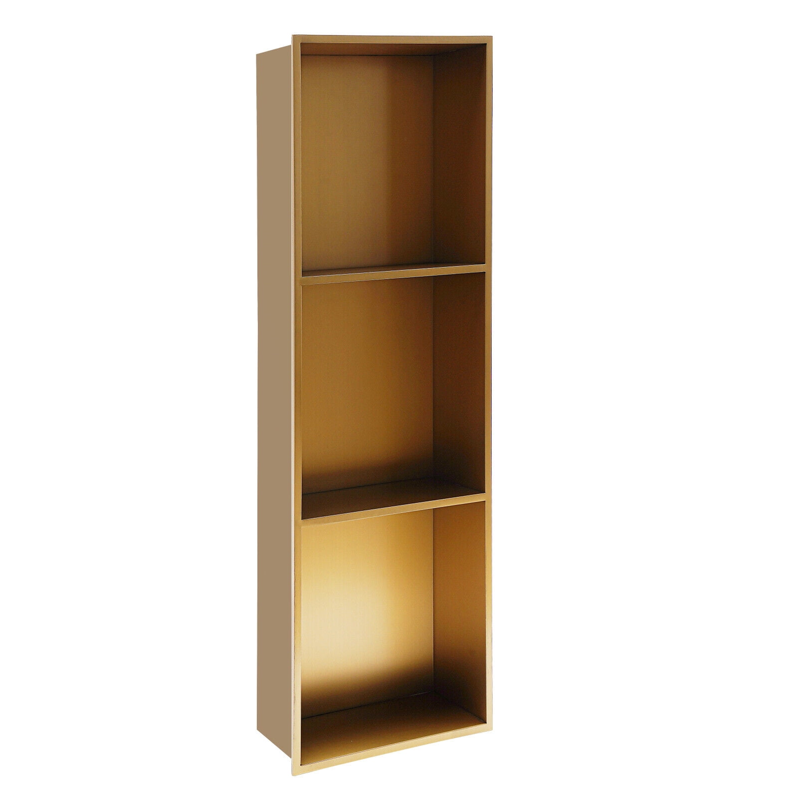 3 Tiers Recessed Shower Indoor Storage Shelf Stainless Steel Bathtub Organizer for Bathrooms, Kitchens, Living Rooms