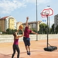 thumbnail image 3 of Costway Panier de Basketball Portable Hauteur Réglable avec 2 Filets et Roues, 3 of 10